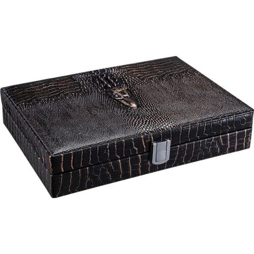 Humidor cigar humidor mellow cedar wood crocodile skin moisturizing box moisturizing cabinet