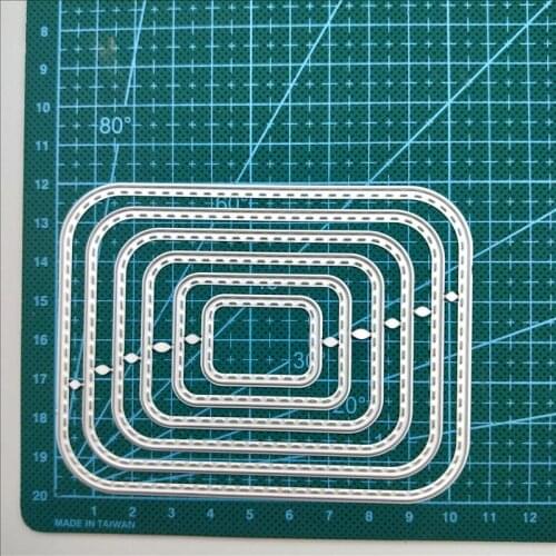 Square dies stencil Metal Cutting Dies new Paper Card Decorative Craft Dies Embossing Die Cuts New 2019