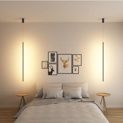Nordic style head bedside chandelier bedroom living room lighting dining room clothing store chandelier modern led strip lights