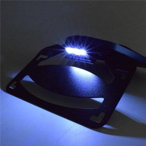 Waase Motorbike For BMW S1000RR S1000 RR 2019 2020 Rear License Plate Holder Frame with LED Light