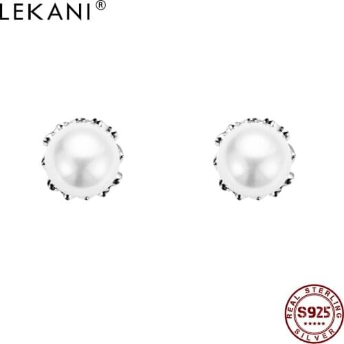 LEKANI Earring For Women 925 Sterling Silver Spherical Earring Popular Jewelry Send Girlfriend Birthday Gift Party Hot Sale 2021