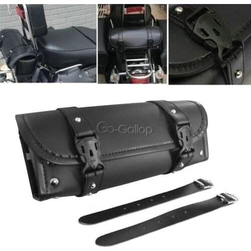 Motorcycle PU Leather Tool Bag Pouch For Yamaha V-Star XVS 650 950 1100 1300 Custom Silverado Road Star Warrior XV 1600 1700