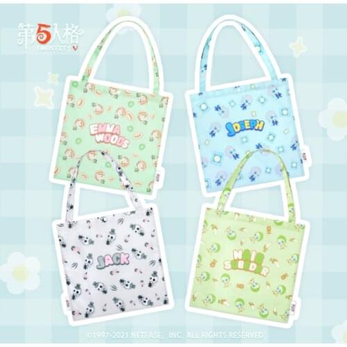 Game Identity V Cosplay Emma Woods Jack Naib Subedar Joseph Two Large and One Small Polyester Picnic Shopping Bag Fold Handbag