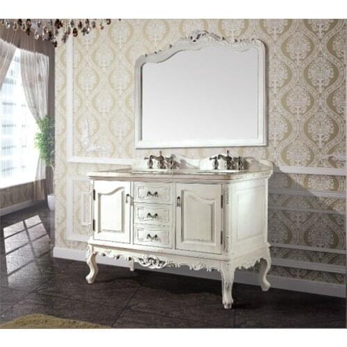 High quality antique bathroom cabinet with mirror and sink classic bathroom vanity bathroom furniture