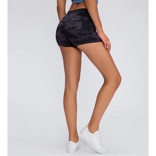 SALSPOR Women Yoga Shorts Sport Fitness Camouflage Push Up Qucik Dry Running Gym Shorts Trainning Outdoor Shorts Female