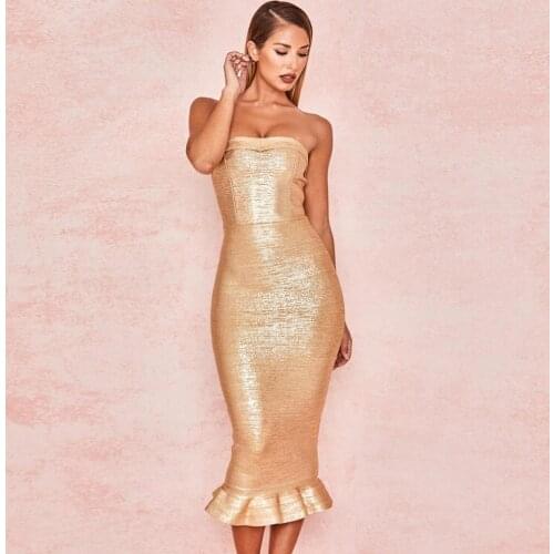 2019 Summer Dress Women Sexy Bodycon Bandage Dress Elegant Trumpet Party Dresses Ladies Vestidos