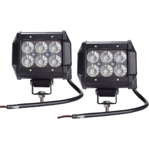 1*18w Flood LED Work Light 4WD Offroad Spot Fog ATV SUV UTE Driving Lamp For Jeep