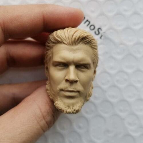 1/6 Che Guevara Argentine revolutionist Unpainted Head Models Sculpt for 12''Figures Bodies Accessories DIY