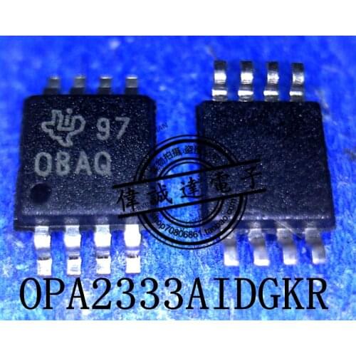 1Pieces New Original OPA2333AIDGKR Type OBAQ TI MSOP8 In Stock Real Picture