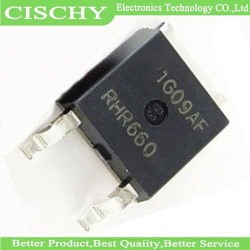 10PCS RHR660 RHRD660 TO-252 600V 6A