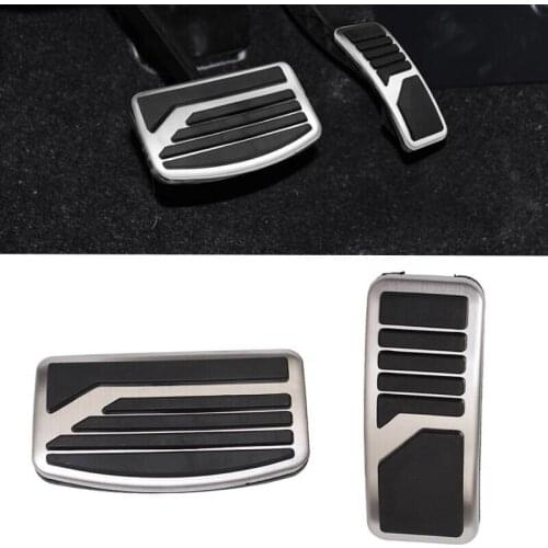 AT Car Clutch Brake fuelPedal Foot Rest Pad Covers For Mitsubishi ASX Outlander Eclipse Cross Pajero Lancer EX AU Accessory 2PCS