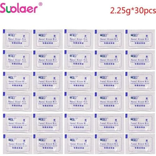 30/20/10PCS Nasal Wash Salt Allergic Rhinitis Children Cleaning Nose Protector Nasal Irrigation Salt 2.25g For 70ML Nose Cleaner