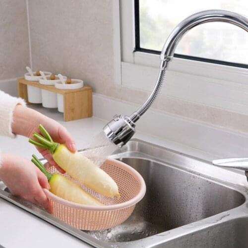 360 Rotatable Bent Water Saving Tap Aerator Diffuser Faucet Nozzle Filter Water Swivel Head Kitchen Faucet Adapter Bubbler