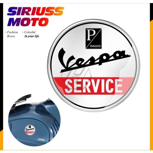 3D Motorcycle Round Sticker Case for Piaggio Vespa Service Sprint GTS GTV LX PX GS SS PRIMAVERA Etc