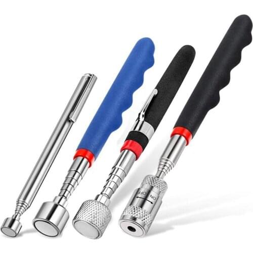 4PCS Telescoping Magnet Pickup Tools, 8Lb LED Magnet Pickup Tool and 20Lb 15Lb 3Lb Magnet Pick-Up Tool for Men Birthday