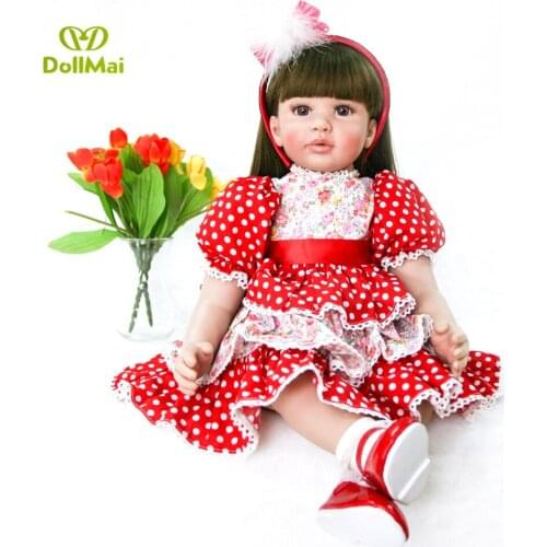 60CM Silicone reborn Baby Dolls For Girls Lifelike toddler babies Adoras princess doll bebes reborn menina child gift toys