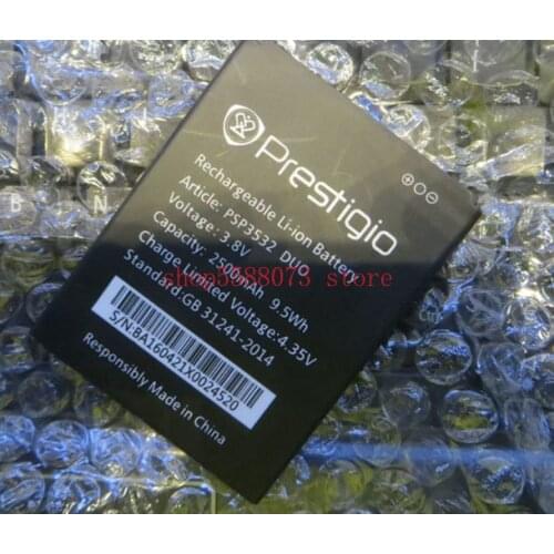 2000mAh 3.7V Battery For Prestigio PSP3532 DUO Prestigio Muze F3 (Muze A7 PSP7530) Mobile Phone Batterie Bateria Replace Parts