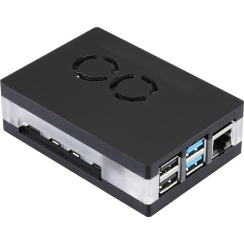Raspberry Pi 4 Acrylic Case with Dual Cooling Fan Magnetic Installation without Any Screw RPI 4 Model B Magnetic Shell Box