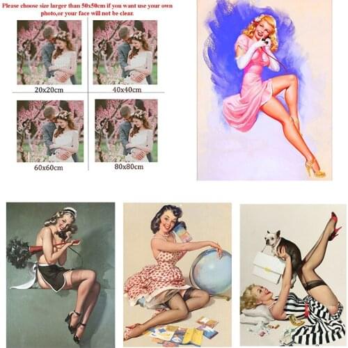 Diy Diamond Painting Custom Figure Painting Long Legs Square Diamond Round Diamond Full Diamond Cross Stitc Mosaic Home Decora