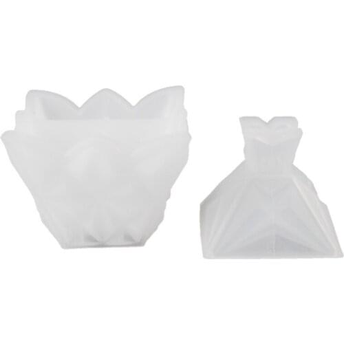 Cutting Diamond Crystal Trinket Box Silicone Mold Exquisite Tray Mold Kawaii Silicone Art Supplies Storage Box Mold