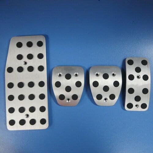 TTCR-II Car Accessories For Nissan Tiida 2012 MT/AT Manual Auto Brake Fuel Acelerator Footrest Foot Rest Pedal Pad Stickers