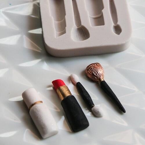 1PCS 3D Make Up Set Shape Silicone Lace Mold Cake Tools, Fondant Bakeware Decorating, Candy, Cookie, Jelly Tools E073