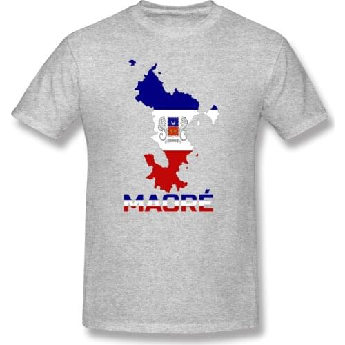 Blason Carte Inscription De Mayotte En Mahorais (BBR) (Maore) Men s Basic Short Sleeve T-Shirt Casual Graphic R278 Top Eur Size