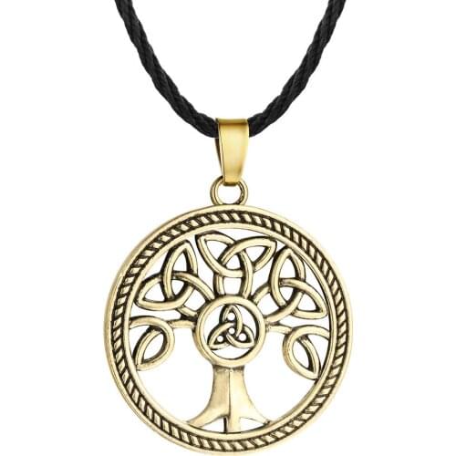 Vintage Mens Viking Necklace Alloy Material Pirate Tree of Life Necklace Holiday Gift Fashion Necklace 2020