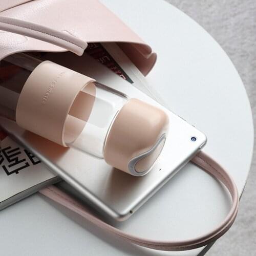 Small Fresh Heat-resistant Glass Womens PortableTtea With Rope separated Tea Cup Mens Business Simple Water Cup