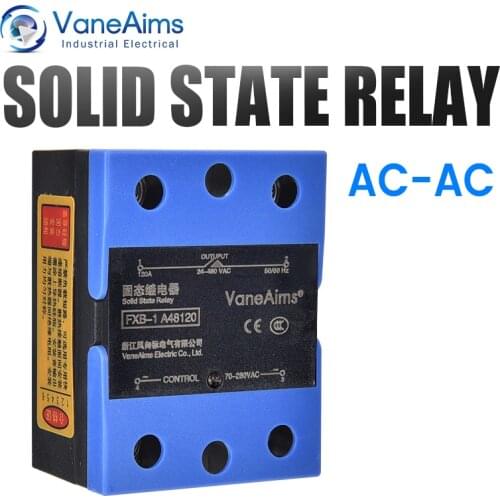 New solid state relay flip cover FXB-1 10A25A40A60A80A100A120A High-quality AC control AC Free thermal grease single-phase relay