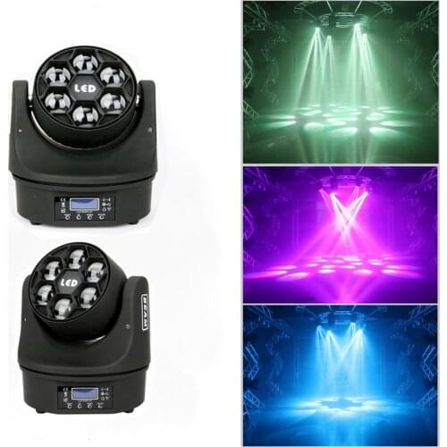 New Rotating 6x15W RGBW 4 in1 Mini Bee Eye Led Moving Head Beam Light 6*15W LED Moving Head Hawk Eye Beam Wash DJ Stage Light