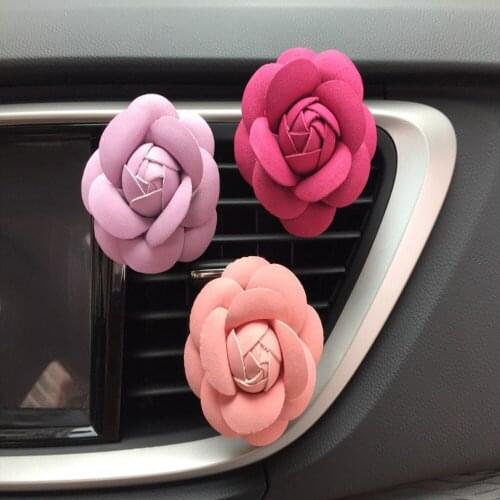 Car multiflora Flower Air Outlet Fragrant Perfume Clip Air Freshener Diffuser essential oil car diffuser