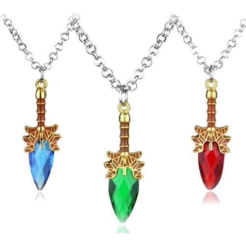 Game Dota 2 Aghanims Scepter God Rod Pendant Necklace Dota2 Lovers Pendant costume Necklace Game Fans Jewelry Gifts