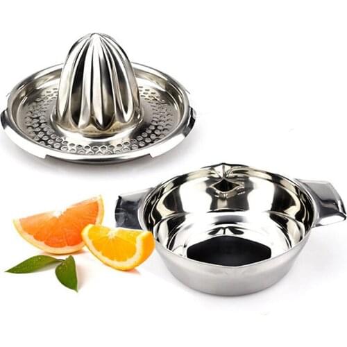 Portable Lemon Orange Manual Fruit Juicer Stainless Steel Squeezer Kitchen Accessories Tools Citrus Hand Pressed Juice Maker