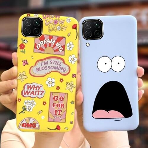 For Huawei P40 lite Case Nova 7i Cute Cartoon Soft TPU Phone Back Cover For Huawei Nova 7i P40Lite Silicone Cases Nova7i Housing