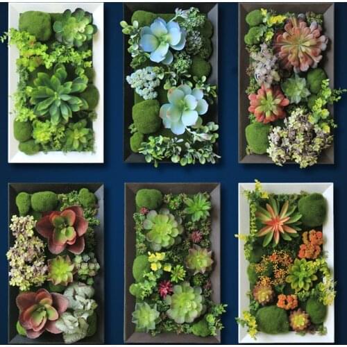 Nordic artifical Succulent plants nordic Wall mounted carft art girls room green dream catchers modern decor kids wall decor