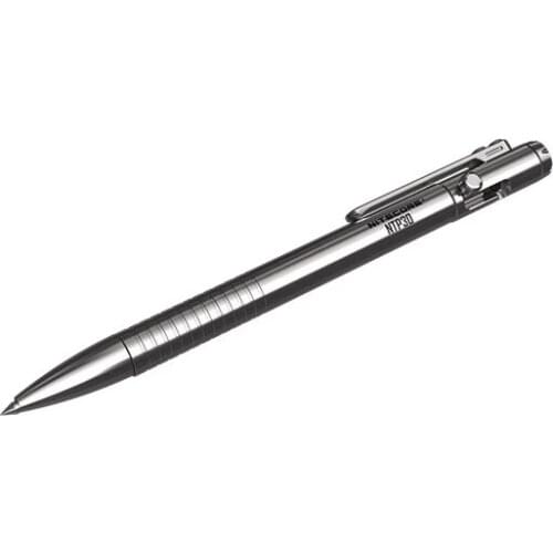 NITECORE NTP30 Titanium Bolt Action Tactical Pen Portable Self-defens Tool Glass Breaker Daily Writing Pen