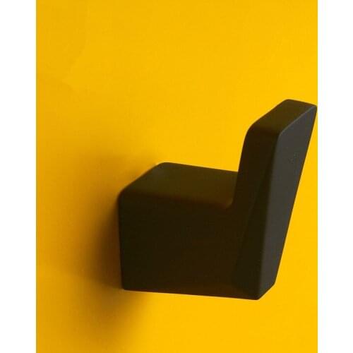 Vidric Black Clothes hooks kitchen hook Bathroom robe hook single wall hanging hook chapeu gancho