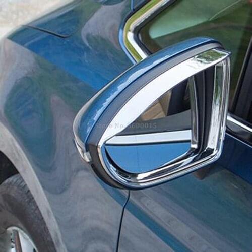 For Volkdswagen Touran 2016 2017 2018 2019 Exterior Refit Accessories Chrome Mirror For Visor Cover Trim Decorative Frame