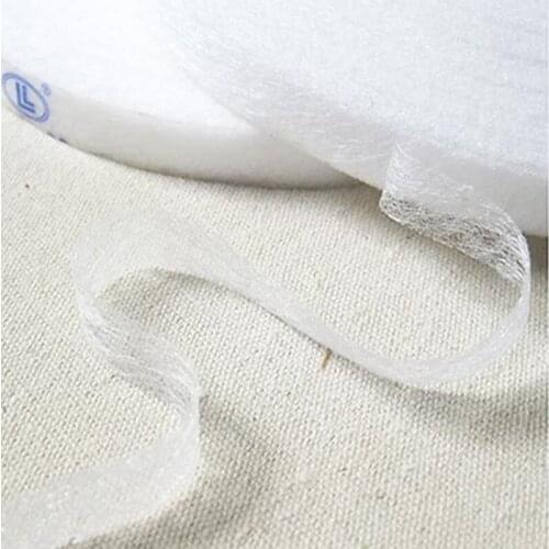 1.2CM WidthX210yards Adhesive Double Faced White Synthetic Interlining DIY Supplies Craft Tape Sewing Fabric Projects for Tissu