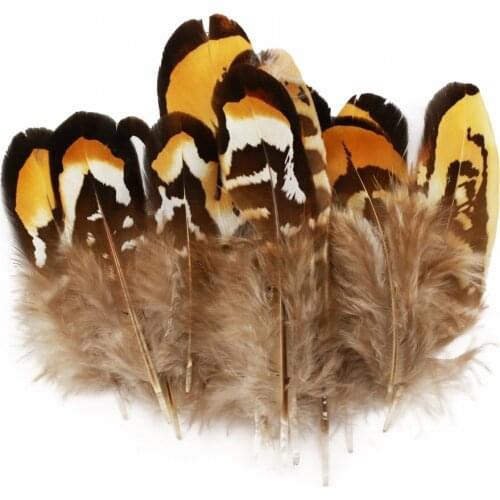 10-100pcs 100% natural premium pheasant Feather 4-8cm/2-3inch orange Flake Feather beautiful for Diy costume mask headdress