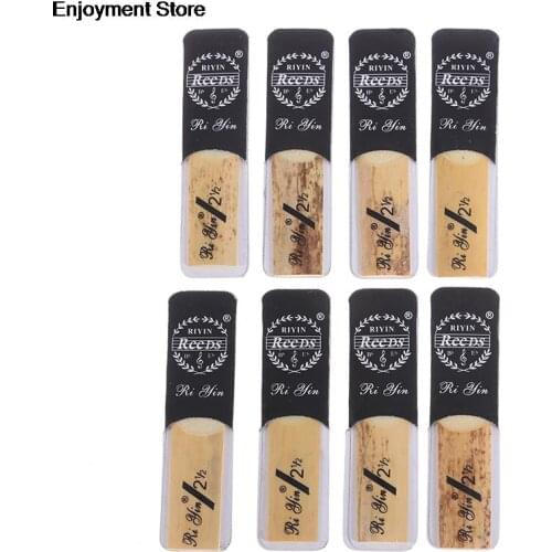 10pcs/ Box Eb Alto Saxophone Reeds Sax Reeds Strength 2.5 Woodwind Instrument Parts & Accessories NEW
