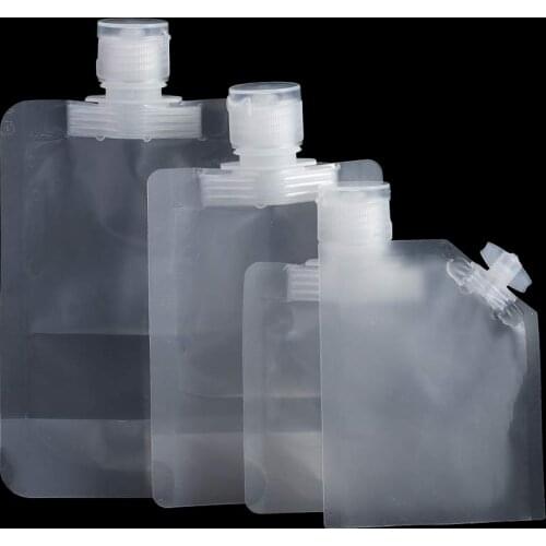 10pcs Reusable Clear Leakproof Refillable Pouches Cosmetic Containers for Shampoo Lotion Liquid Dispenser 10/30/50/100ml