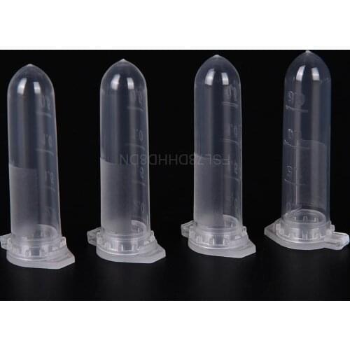 100Pcs 2 ml Micro Centrifuge Tube Test Tube Vial Clear Plastic Vials Container Snap Cap For Laboratory Sample Specimen Storage