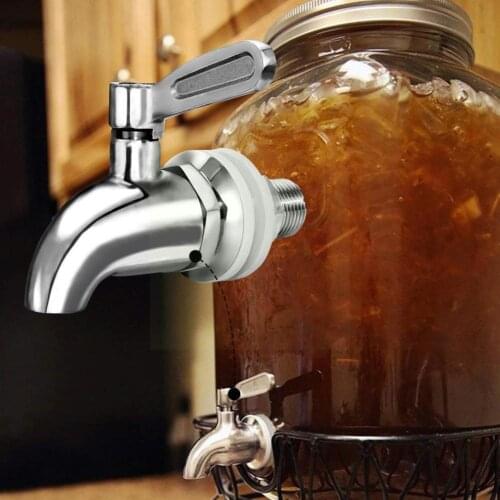 16mm Beverage Wine Barrel Faucet Drink Dispenser Tap Spigot Juice Steel Water Faucet Silver Taps Coffee K8V3