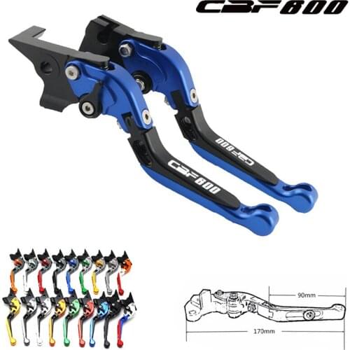 17 Colors CNC Adjustable Folding Extendable Motorcycle Brake Clutch Levers For Honda CBF600/SA CBF 600 2010 2011 2012 2013