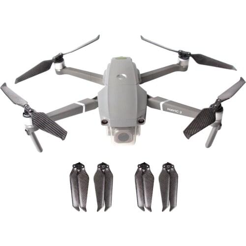 2Pairs Folding 8743 Low Noise Prop 8743F For Mavic 2 Carbon Fiber Propeller for DJI MAVIC 2 PRO&ZOOM Drone Accessory Replacement