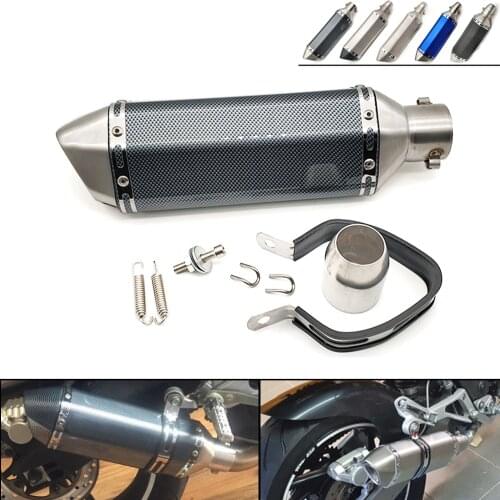51MM Universal Motorcycle Exhaust Modify Motocross Exhaust Muffler For Ducati MONSTER M 400 600 620 750 900 S4 S4R Honda