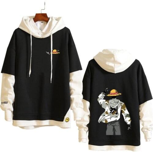 Anime Cos One Piece Ace Giobaluo New Men and Women Lovers Pullover Hoody Printed Cotton Sweater Role Play 2020 Unisex