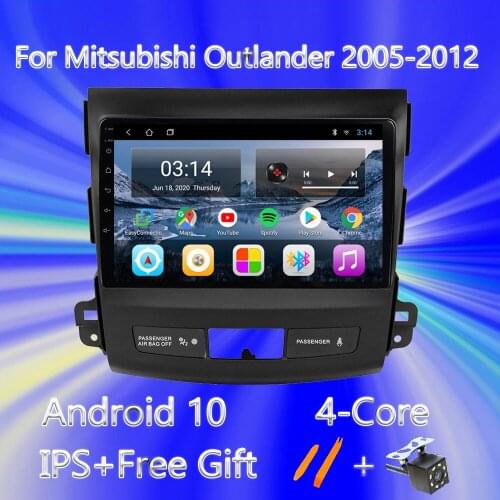 Car Radio Multimidia Player For Mitsubishi Outlander xl 2 CW0W 2005-2012 Android 10.0 Bluetooth Mirror Link Carplay OBD TMPS USB